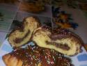 Nutellával töltött croissan