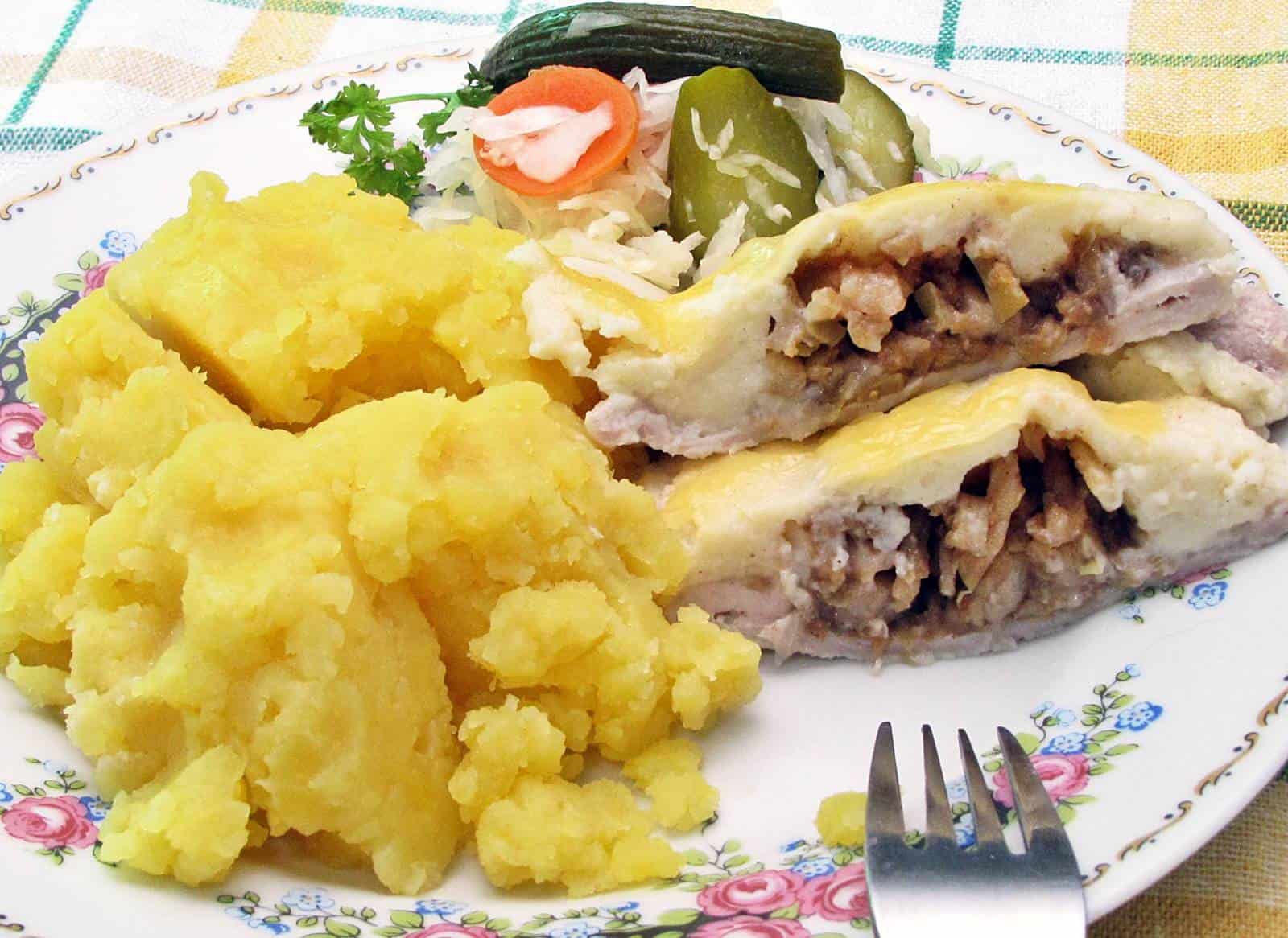 Almával borított sertésborda