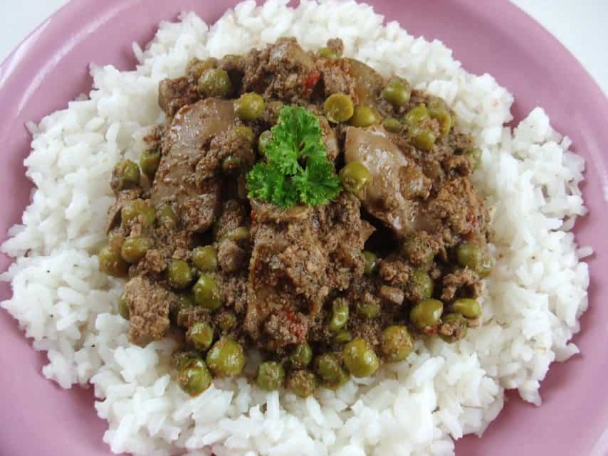 Zöldborsós csirkemáj