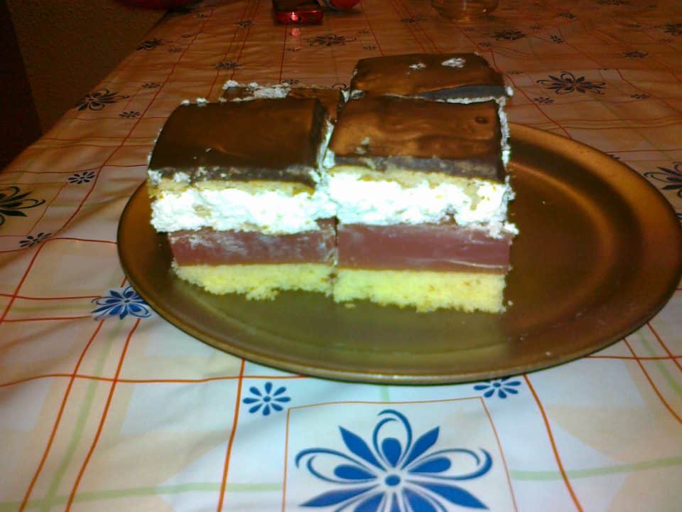 Részeges meggyes szelet