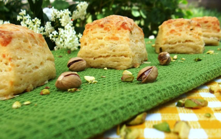 Pisztáciás-sajtos kocka