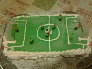 Foci pálya torta