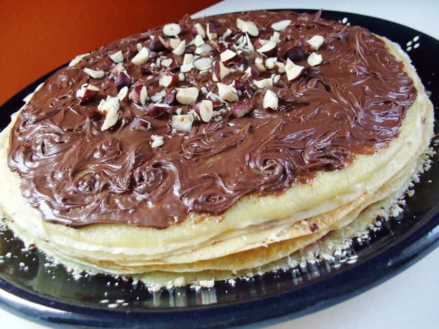 Zserbó módra rakott palacsinta