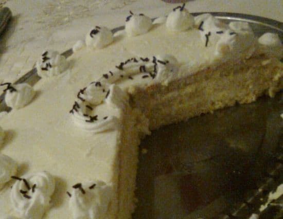 Fehércsokis torta