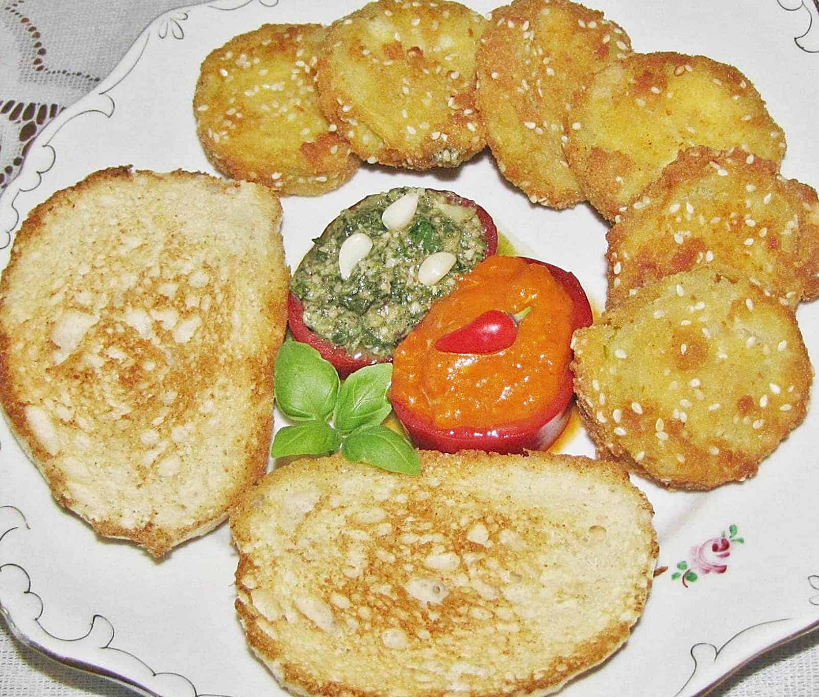 Szezámmagos rántott cukkini