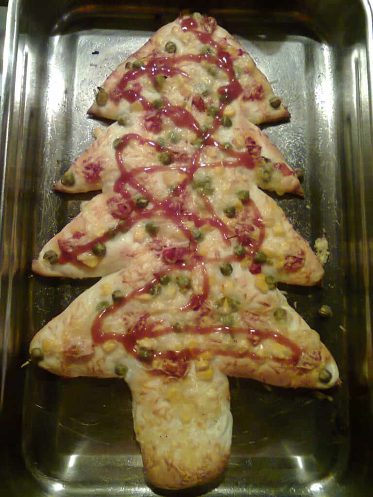 Karácsonyfa pizza