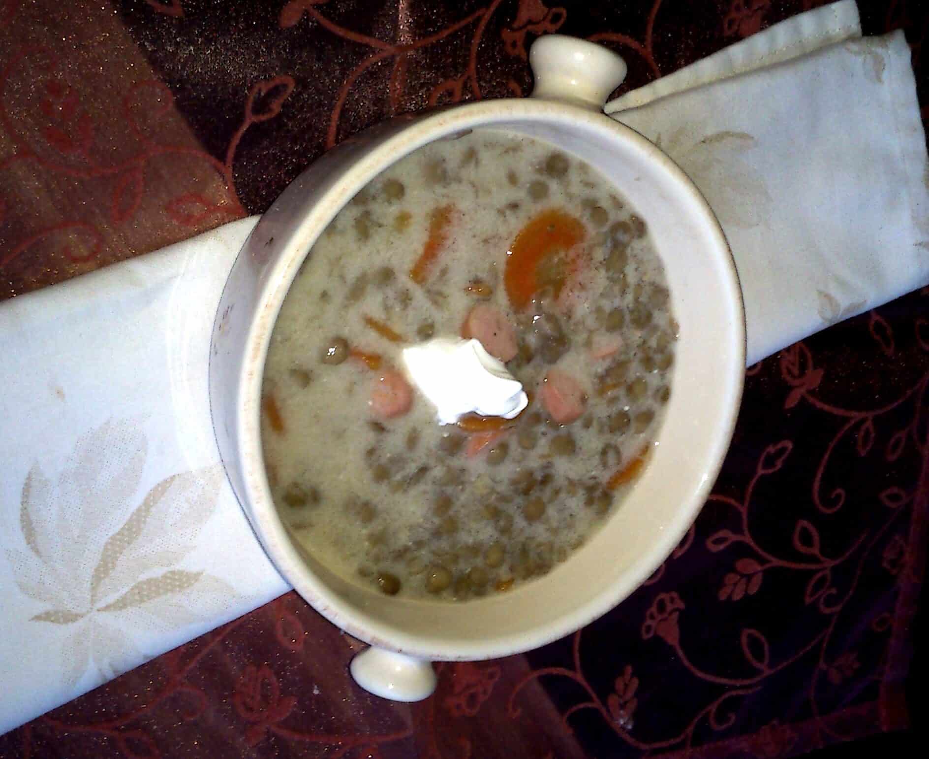 Lencseleves virslivel