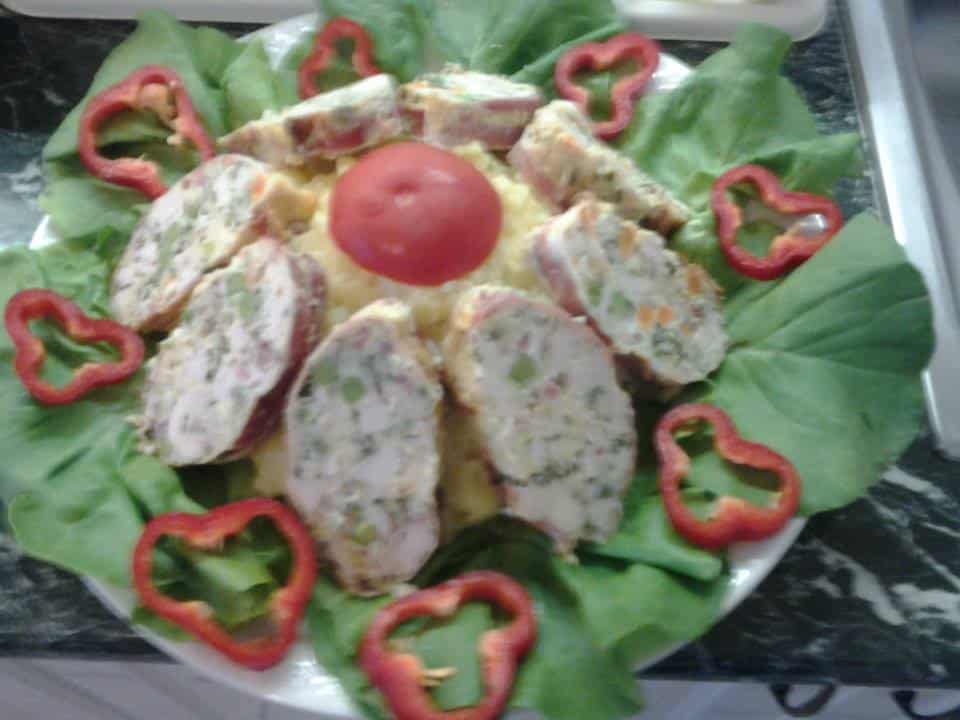 Zöldséges csirkemell őzgerincben