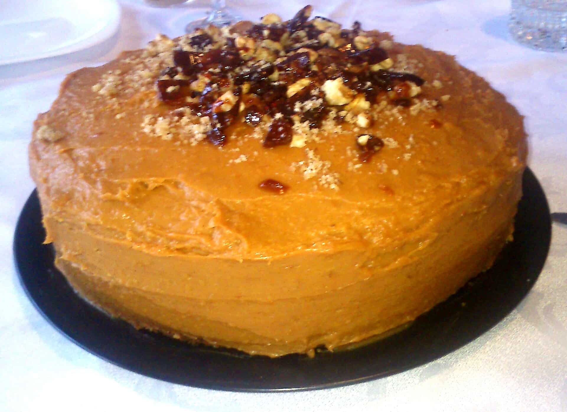 Sütőtöktorta karamellel