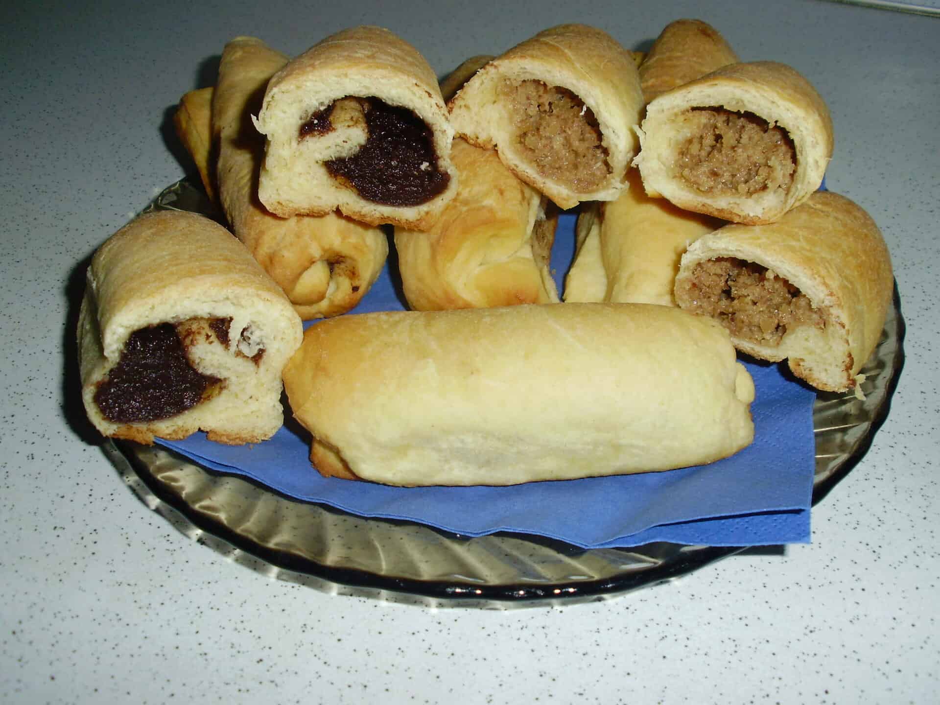 Csokis-szilvalekváros, diós bukta