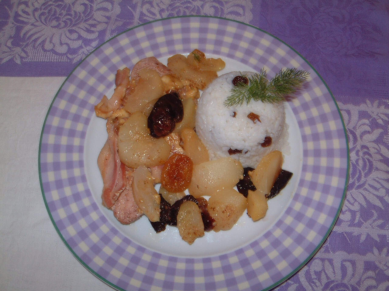 Gyümölcsös pulykamell