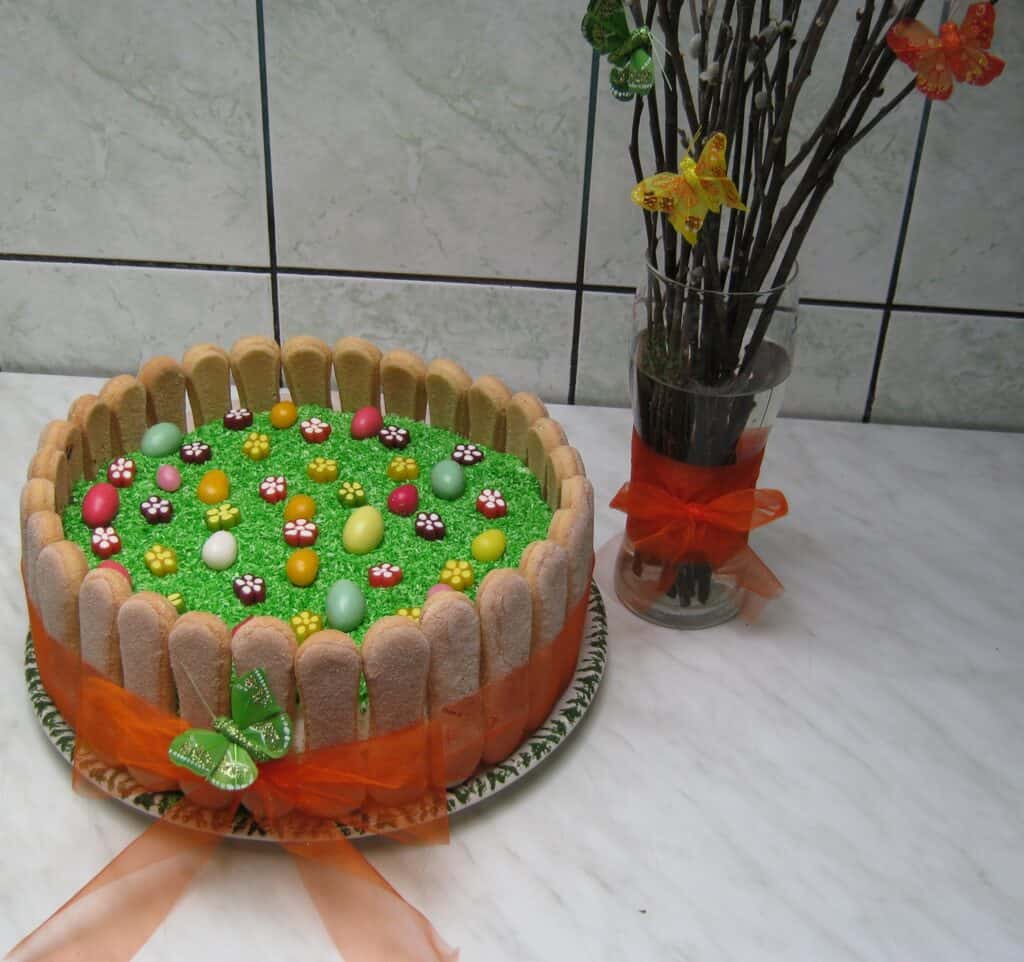 Csokitorta tavaszi-húsvéti köntösben