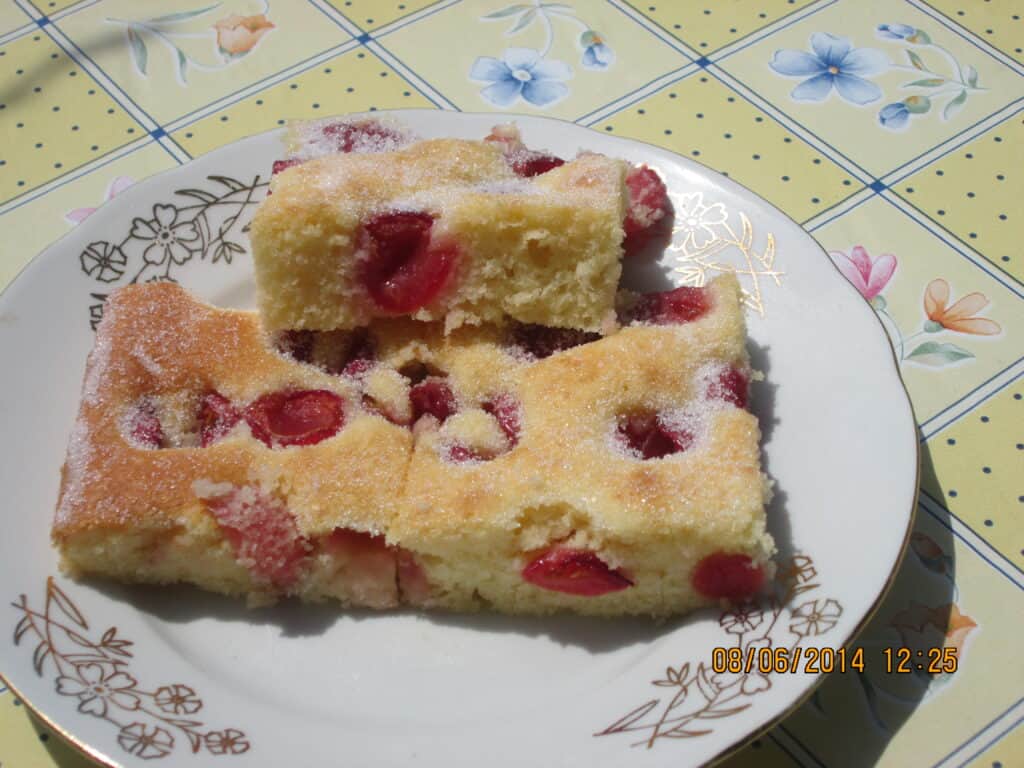 Cseresznyés szelet.