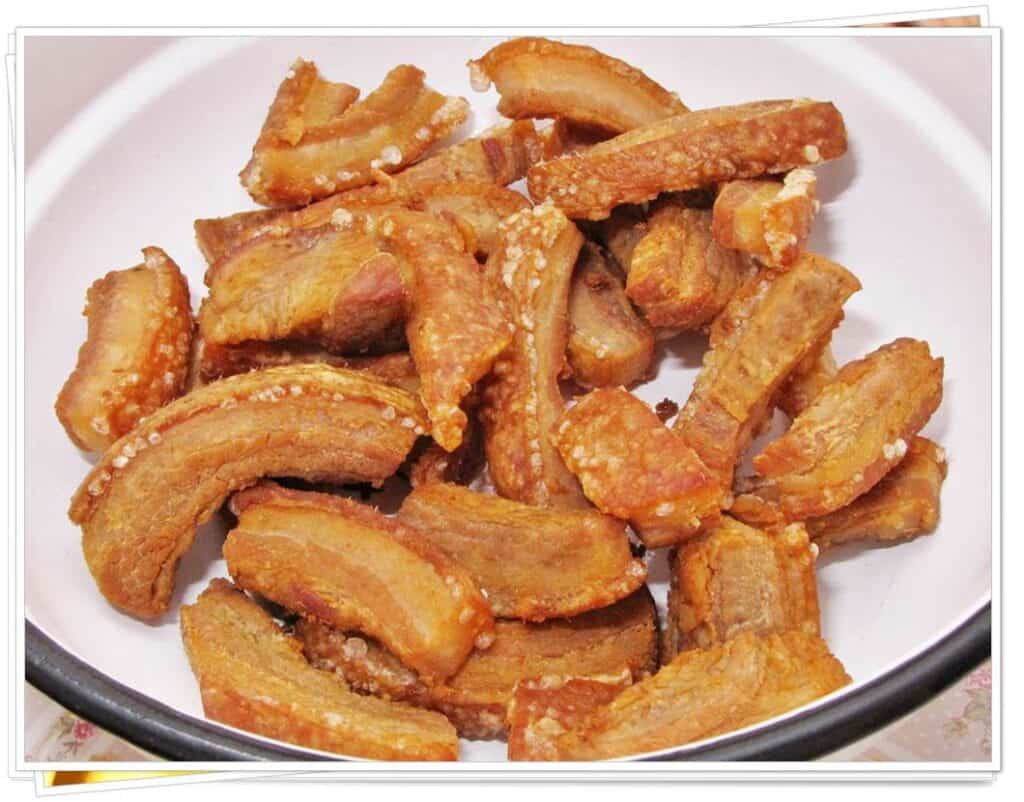 Házi tepertő / zsírszalonna sütése