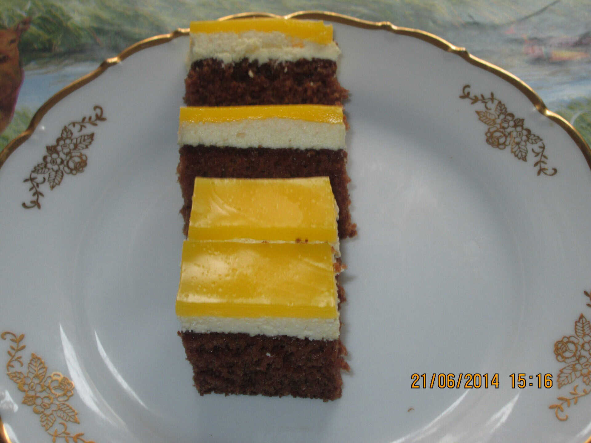 Frissitő túró szelet.