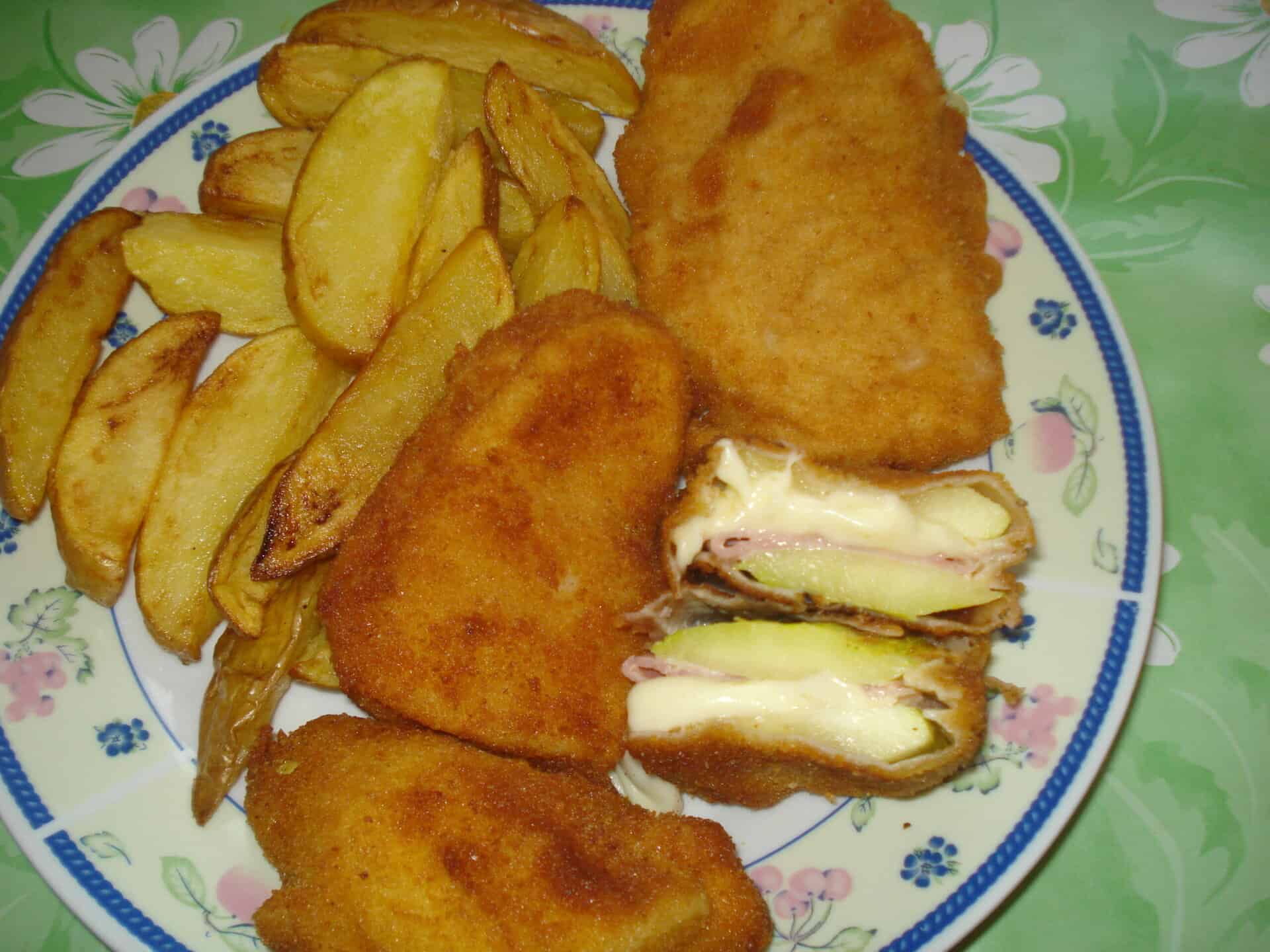 sonkával sajtal töltött cukkin