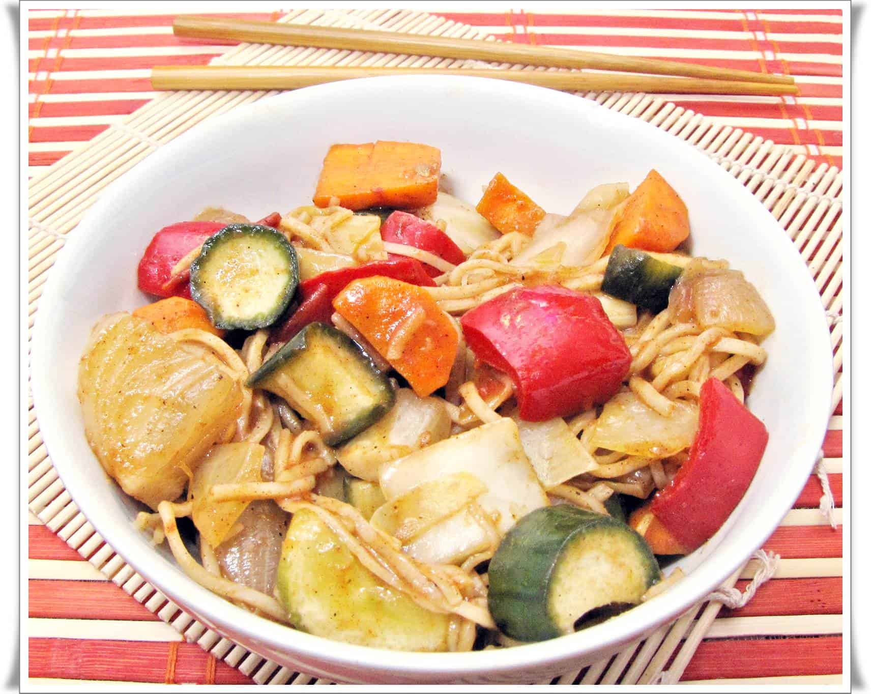 Kínai zöldségek wokban