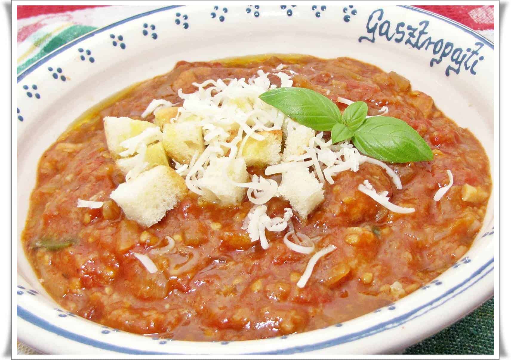 Toszkán paradicsomleves – Pappa al pomodorro