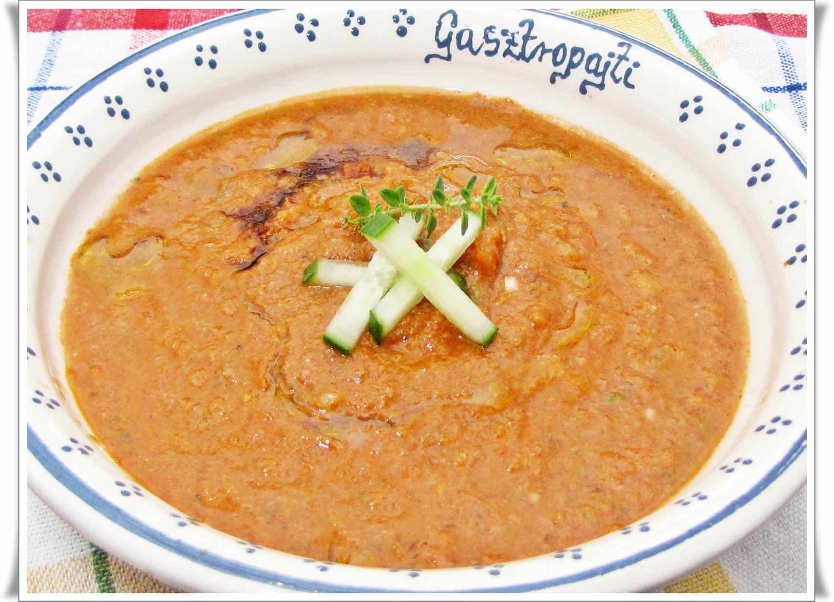 Gazpacho – hideg paradicsomleves.