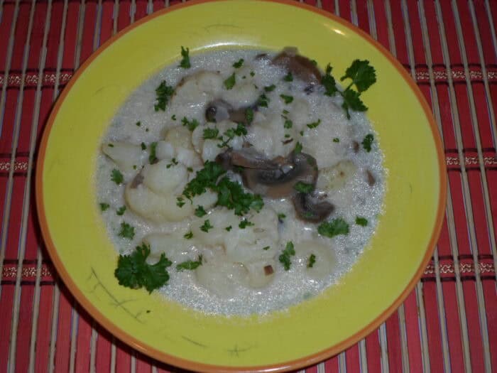 Karfiolos gombaleves