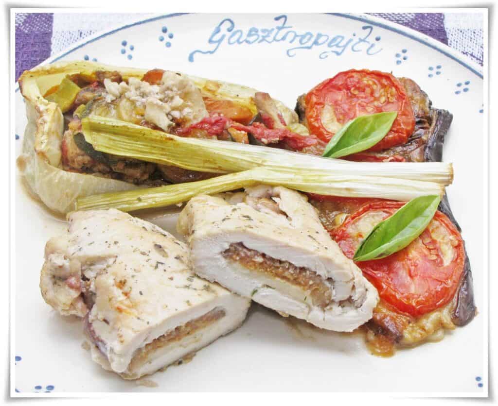 Mozzarellával, fügével töltött csirkemell