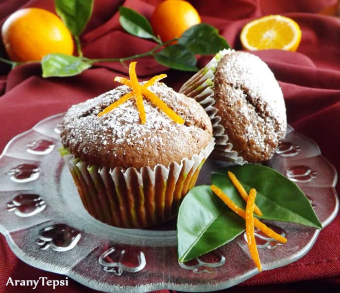 Narancsos-kakaós muffin
