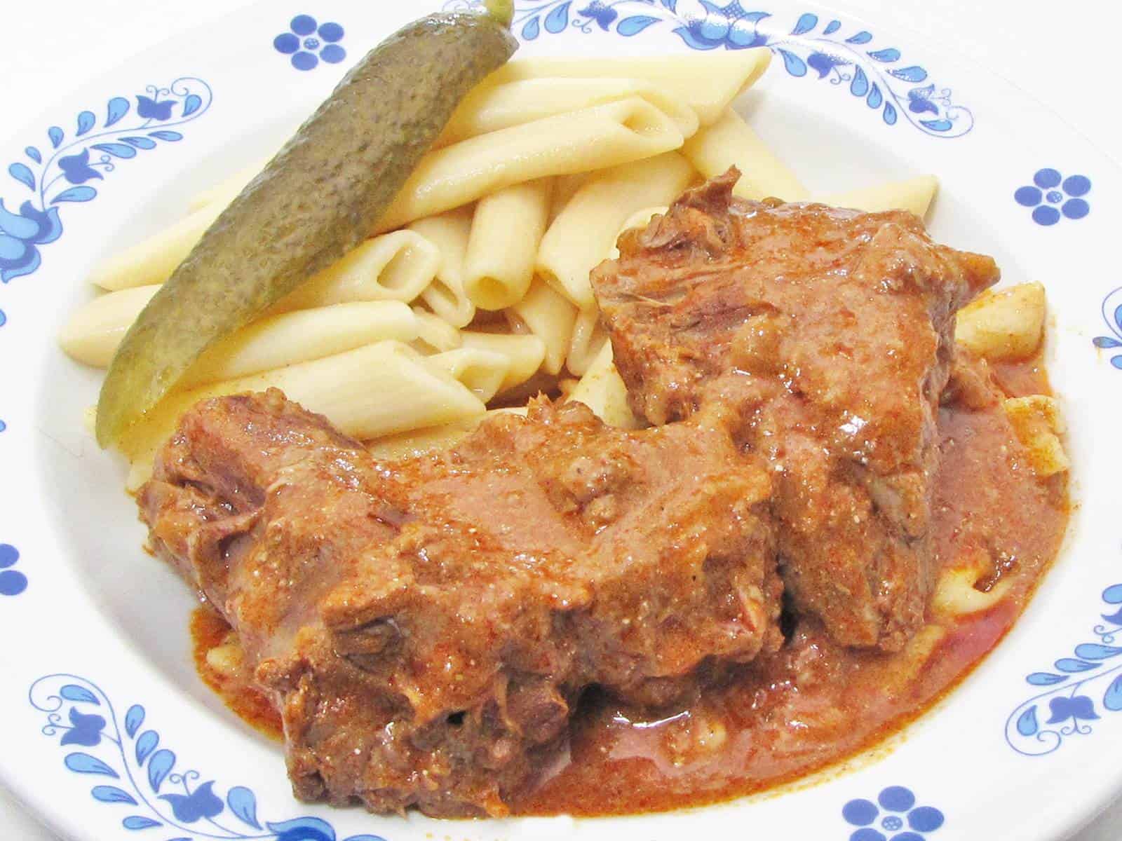 Pulykanyak paprikás.