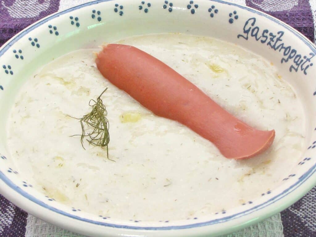Tökfőzelék, kovászos uborkalével