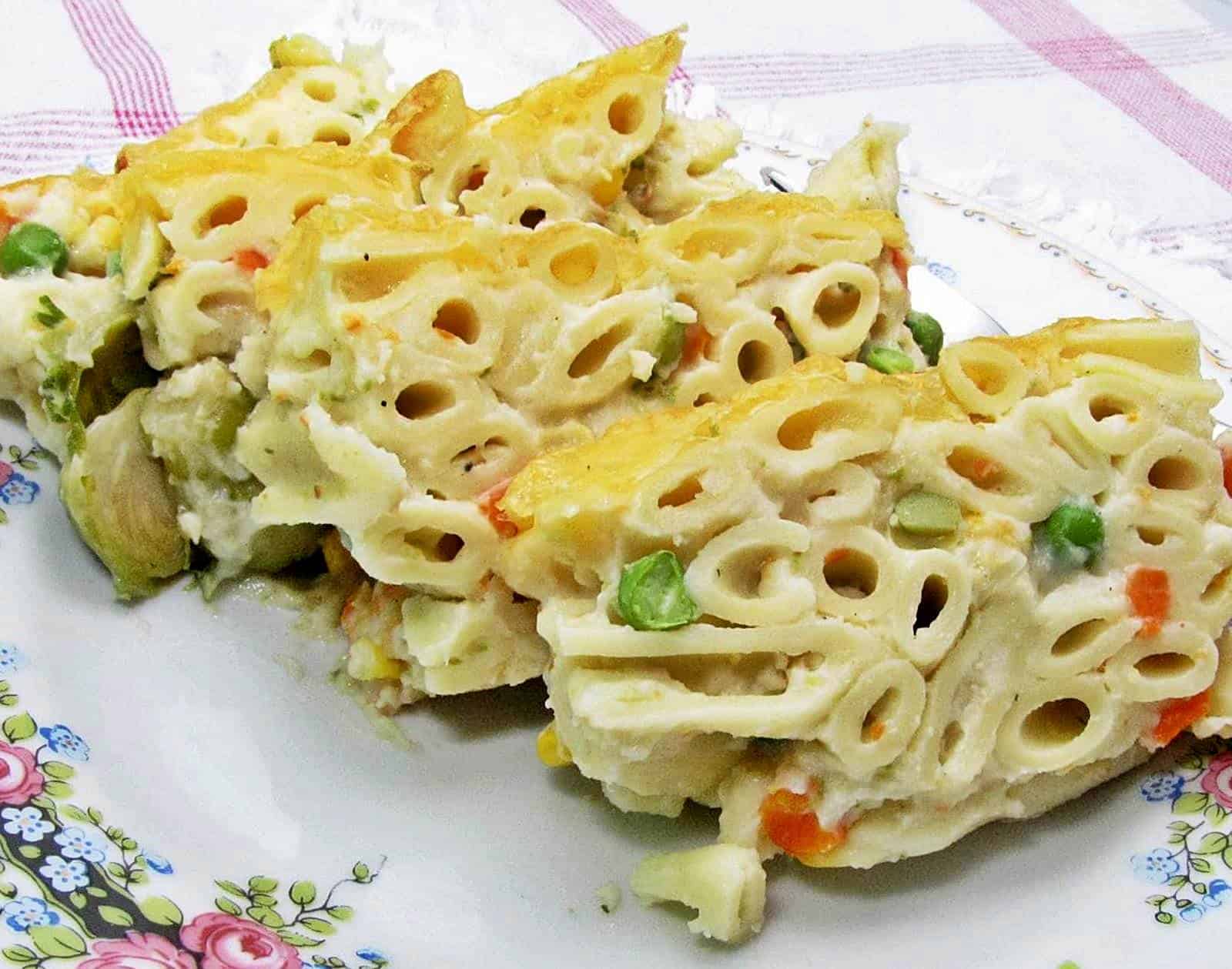 Zöldséges rakott penne