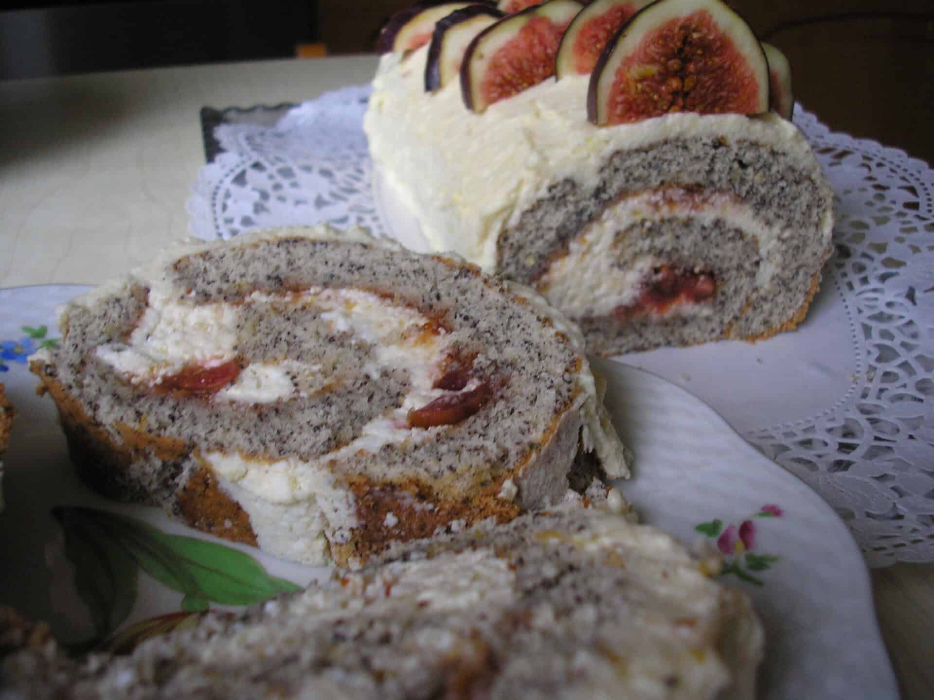 Mákos-fügés rolád.