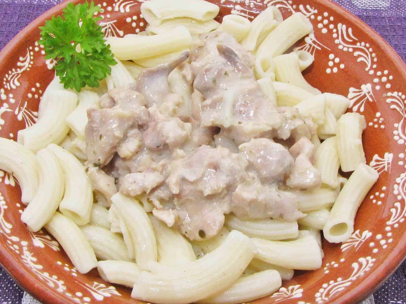 Fokhagymás, tejszínes pulykatokány