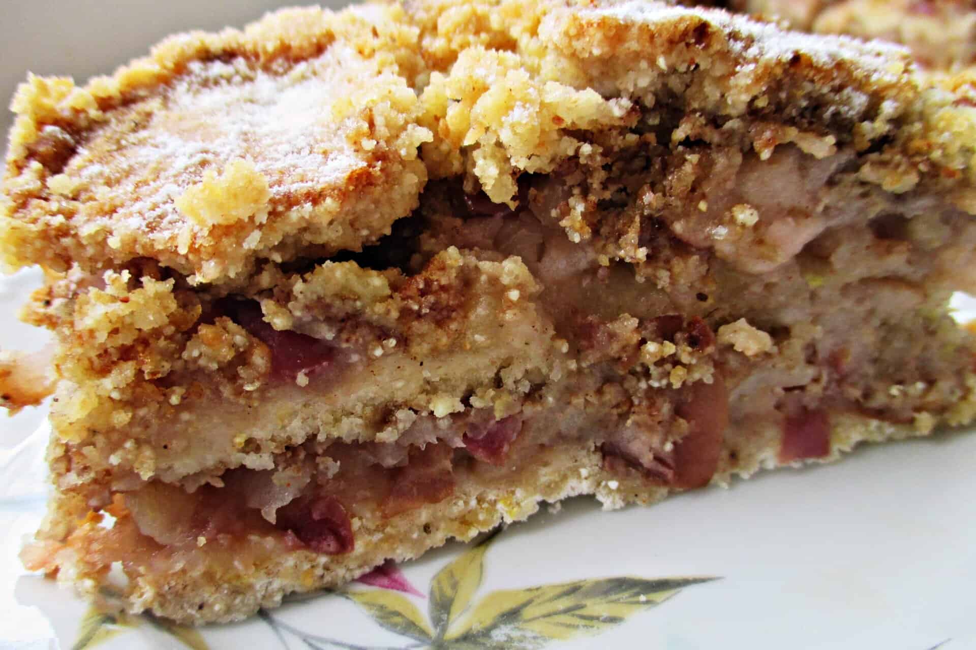 Morzsás rakott almatorta