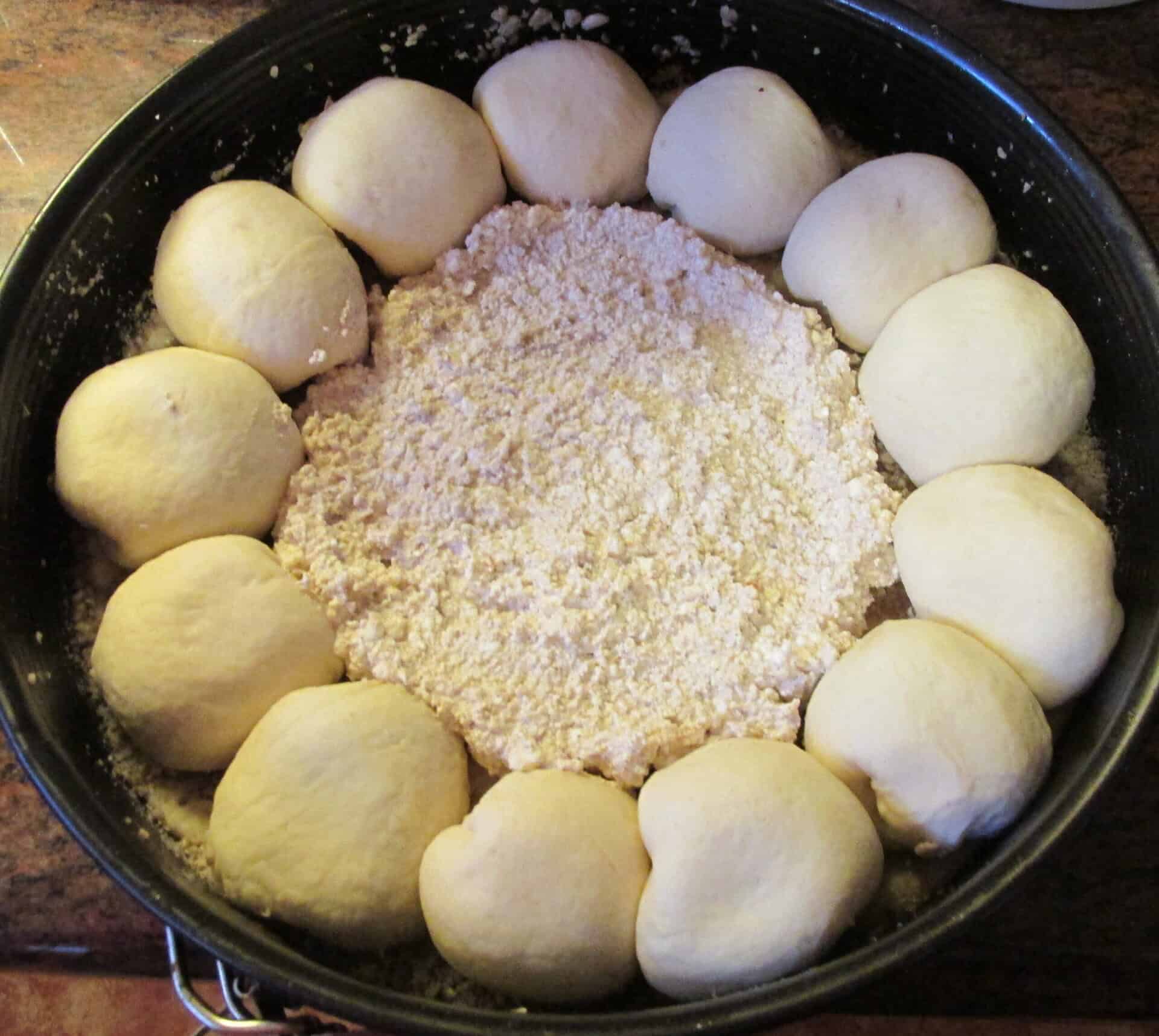 Túrós-szilvalekváros buktatorta