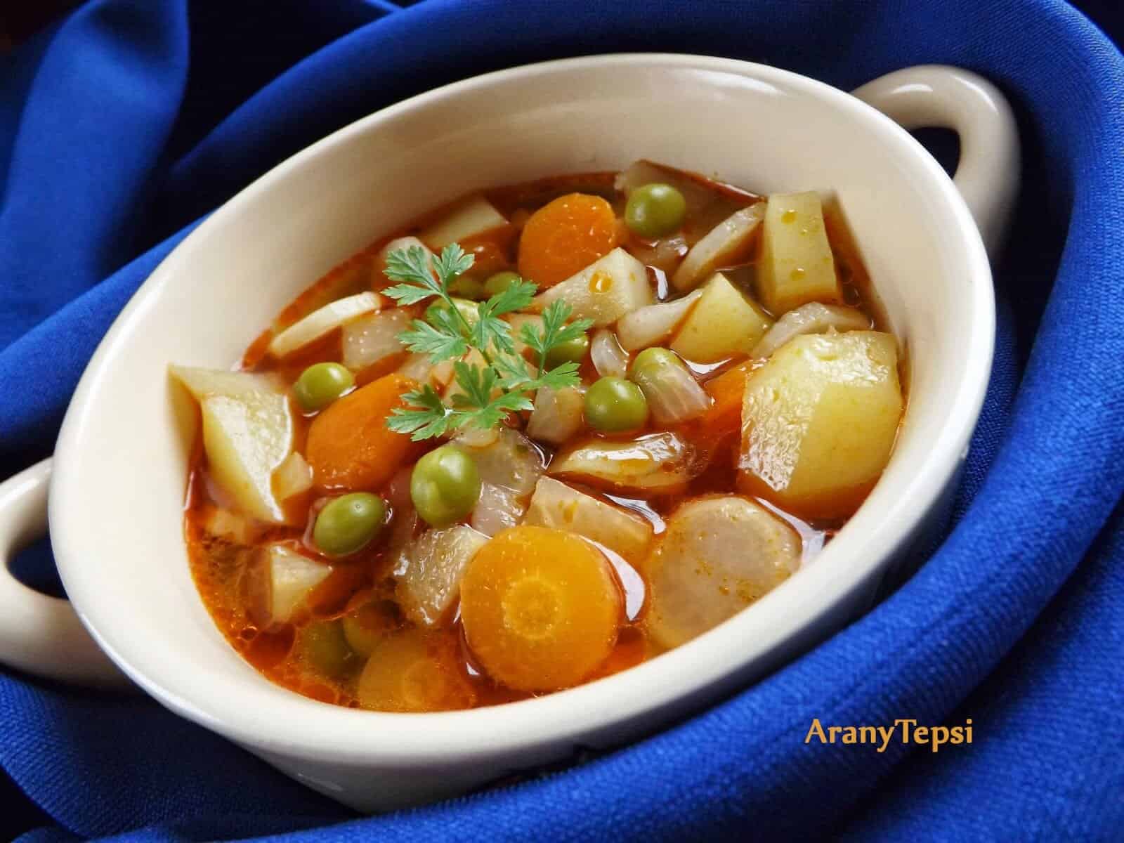 Kerti zöldségleves