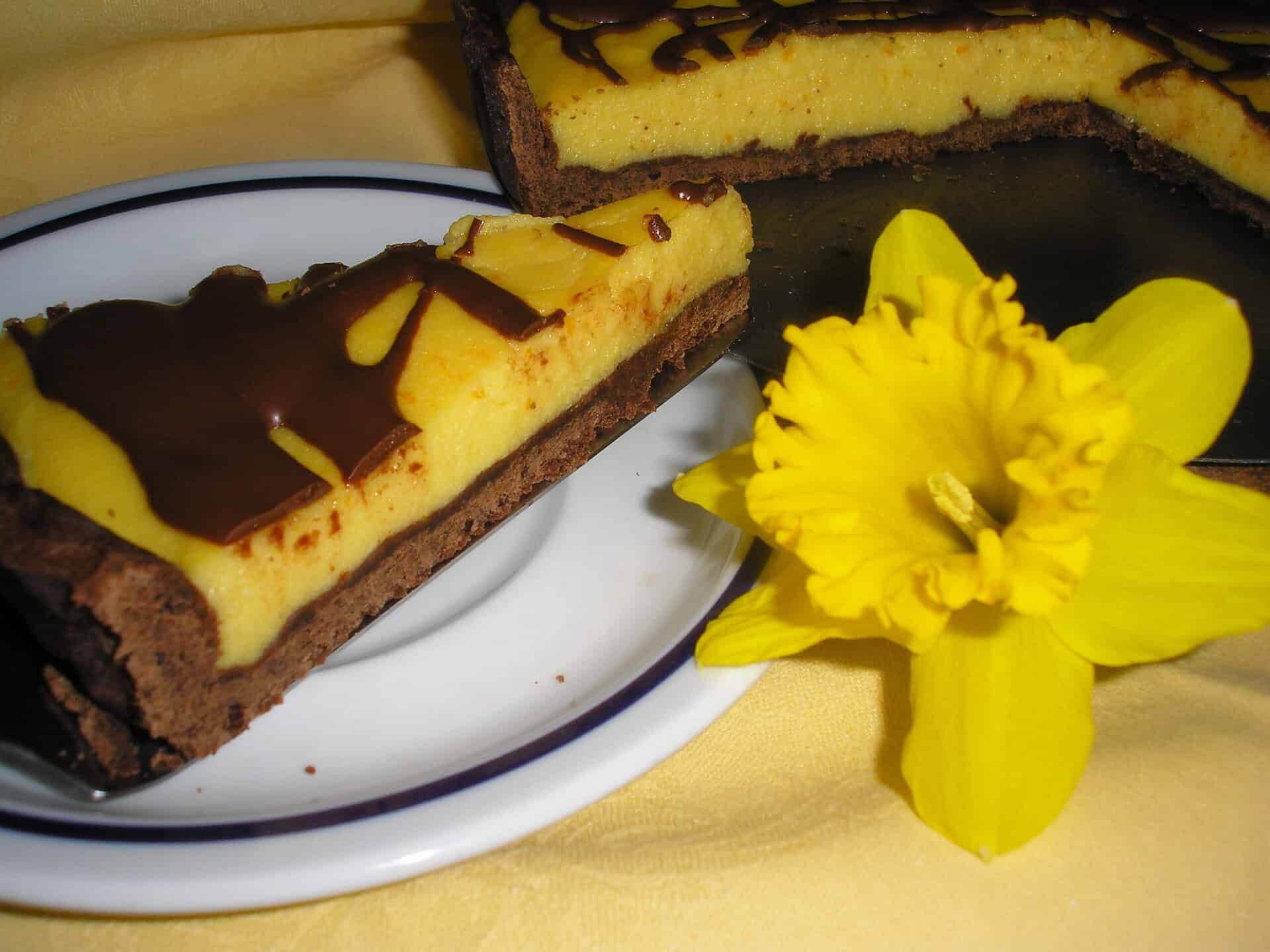 Narancsos-csokoládé torta.