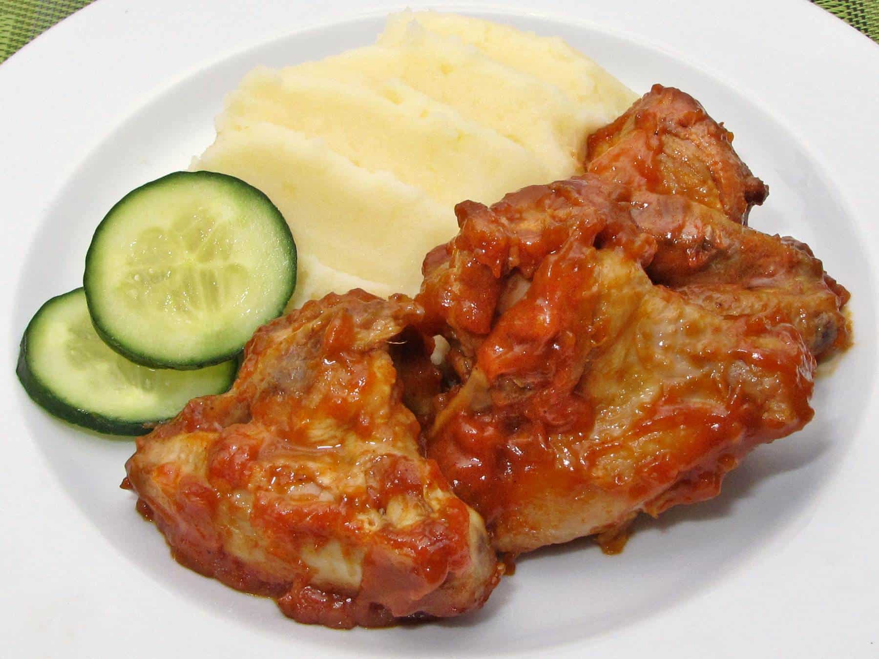 Ragacsos csirkeszárnyak