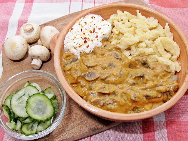 Gombapaprikás.