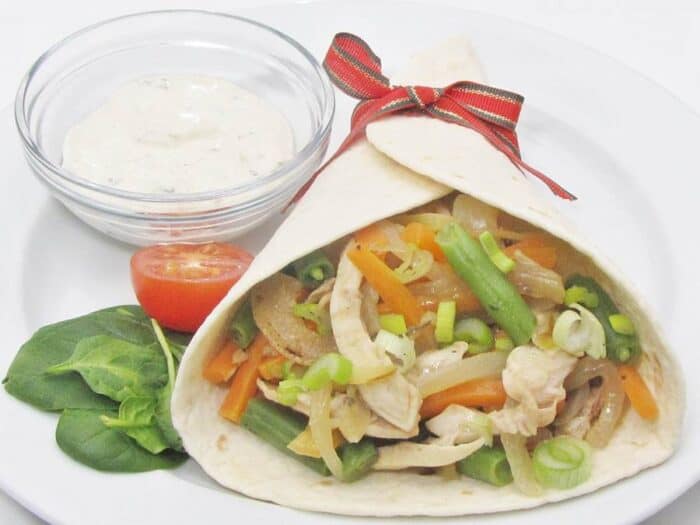 Tortilla tekercsek.