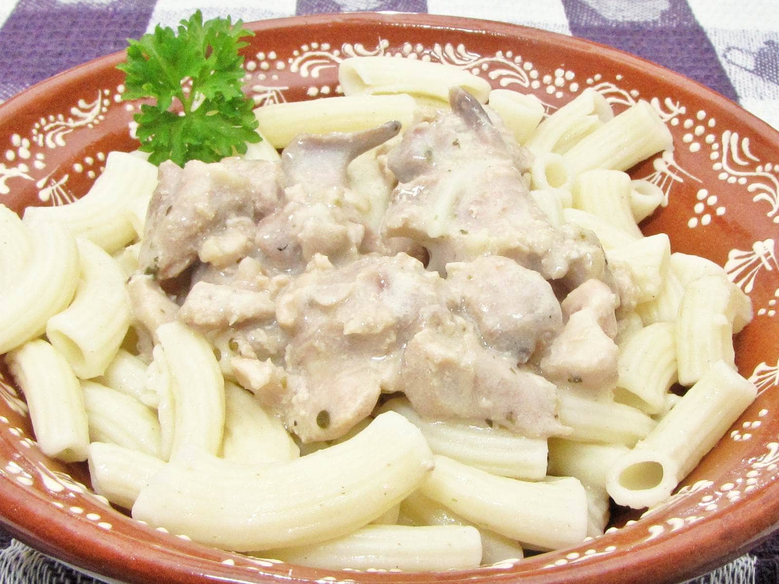 Tejszínes pulykacsíkok