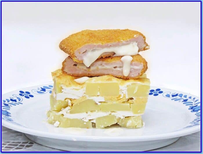 Cordon bleu rakott krumplin
