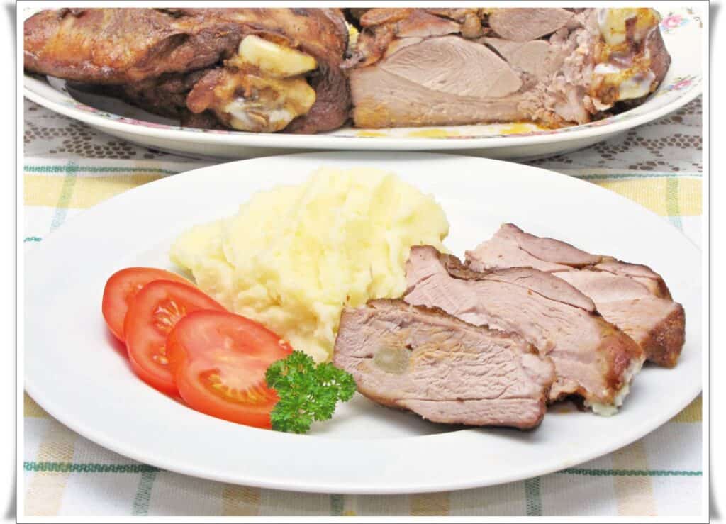 Fokhagymás, pácolt pulyka felsőcomb
