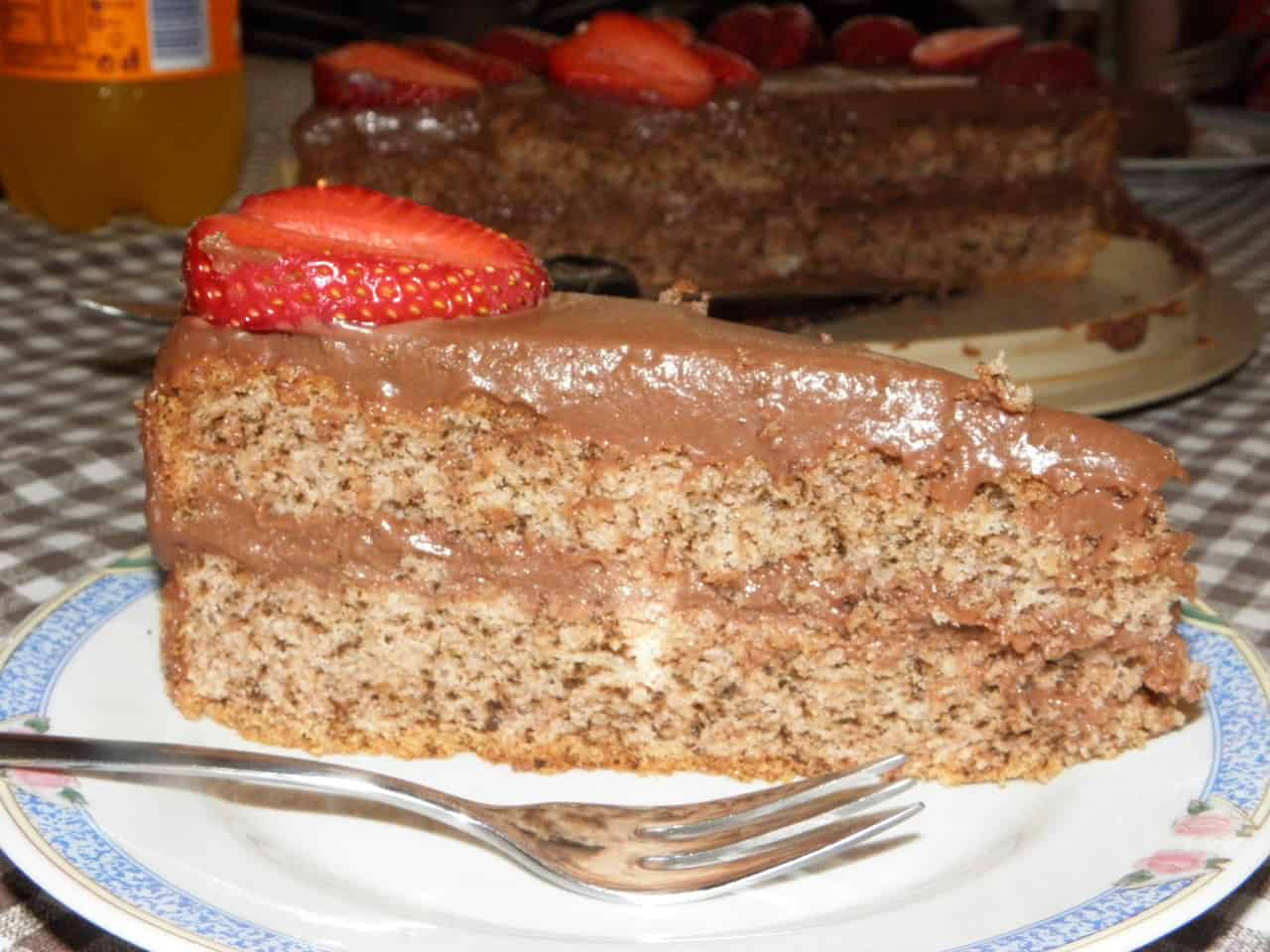 Csokikrémes dió torta