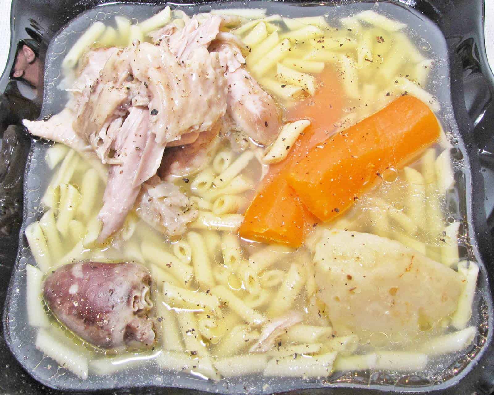 Pulykaaprólék leves