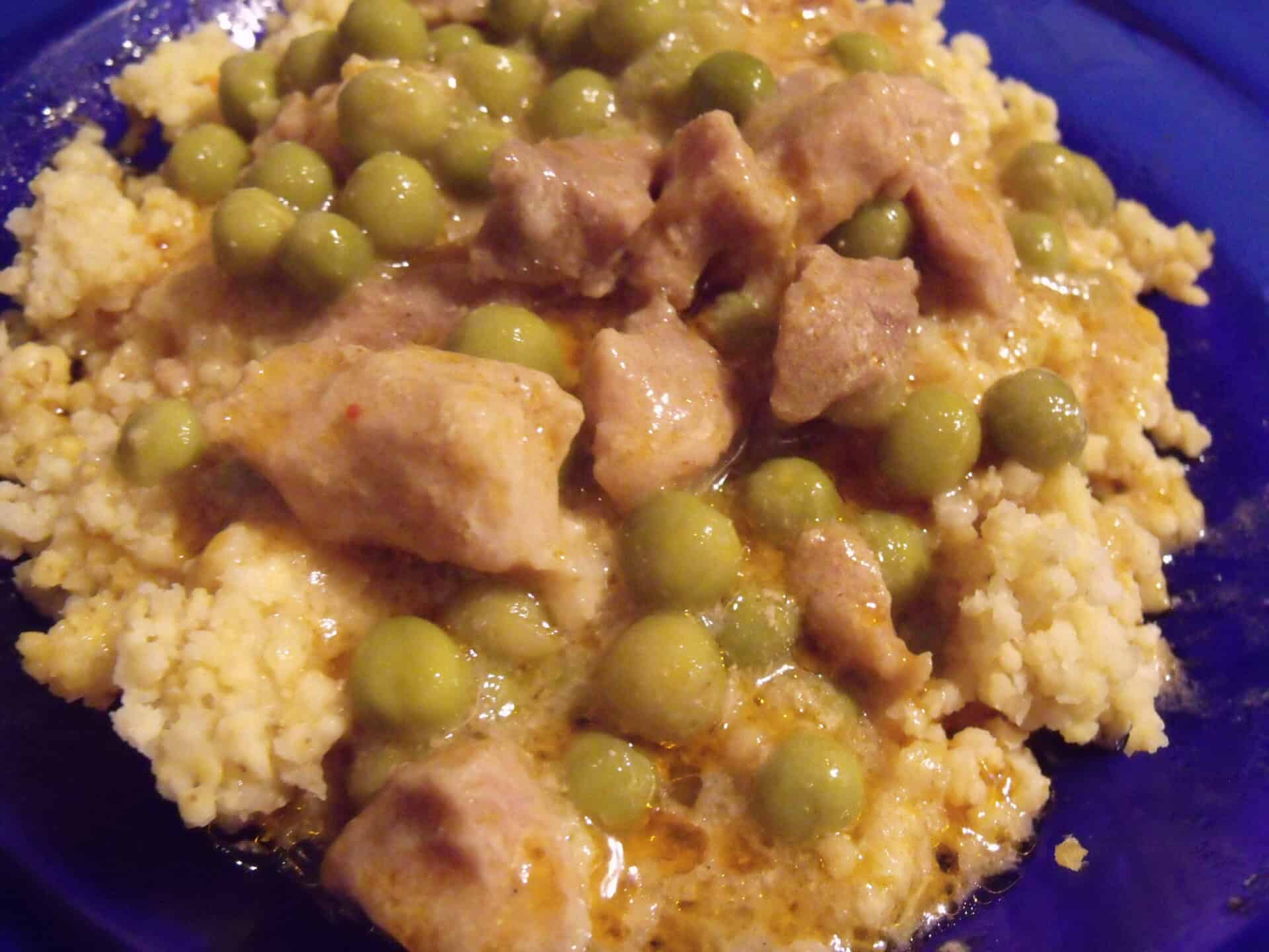 Zöldborsós sertés tokány