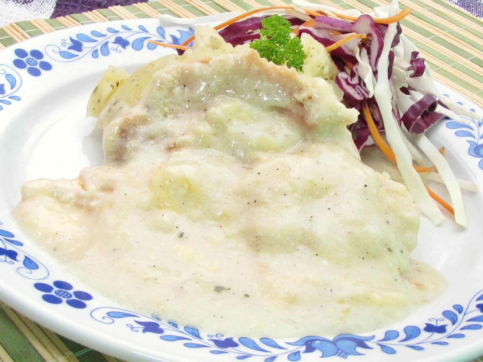 Csirkemell fokhagymaszósszal