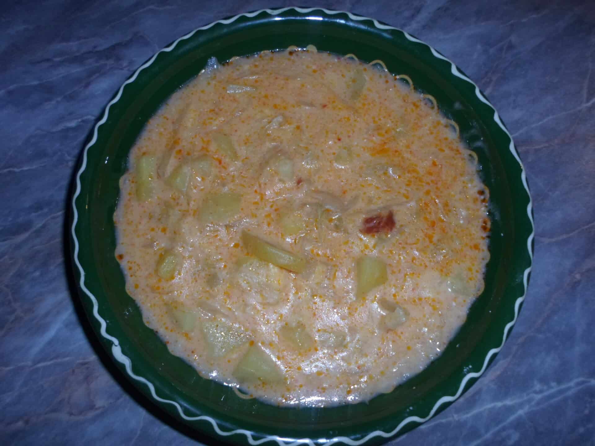 Káposztás krumplileves