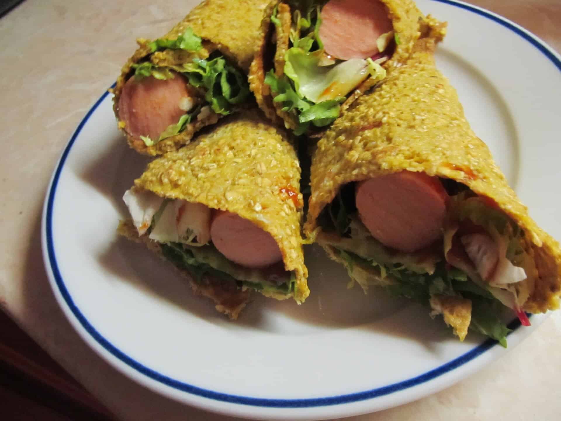 Tortilla hot-dog