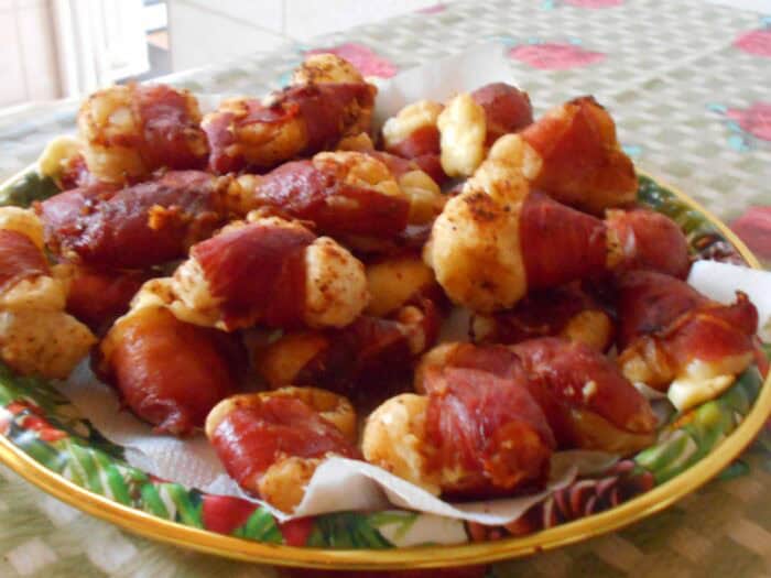 Baconos turos falatkák
