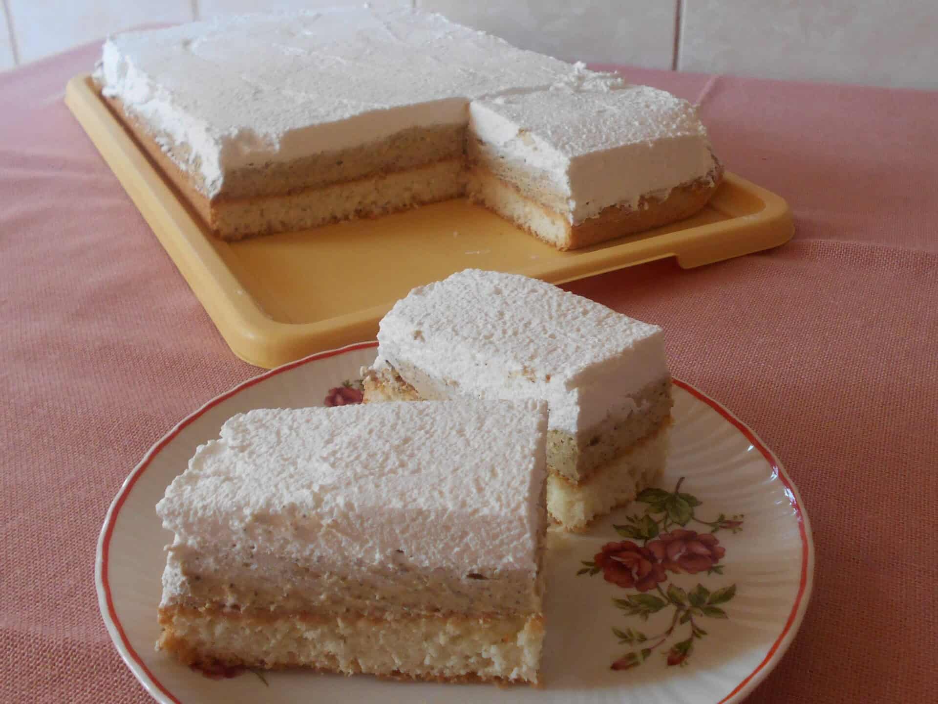 Kókuszos krémes habos sütemény