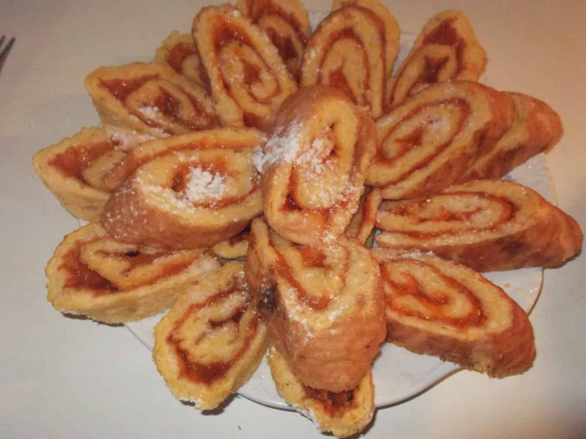 Baracklekváros piskóta tekercs